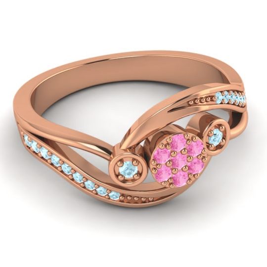 Simple Floral Pave Bypass Caya Ring