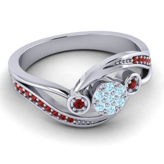 Simple Floral Pave Bypass Caya Ring