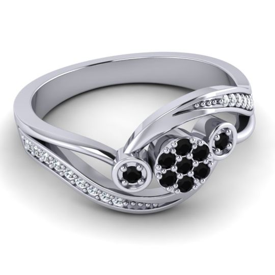 Simple Floral Pave Bypass Caya Ring