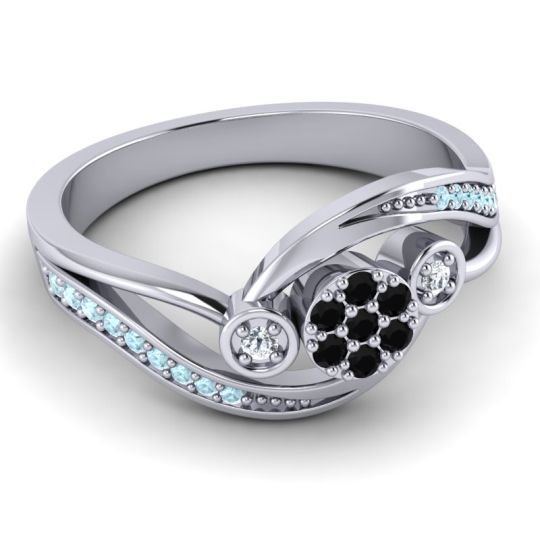 Simple Floral Pave Bypass Caya Ring