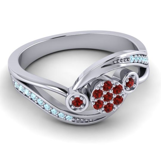 Simple Floral Pave Bypass Caya Ring