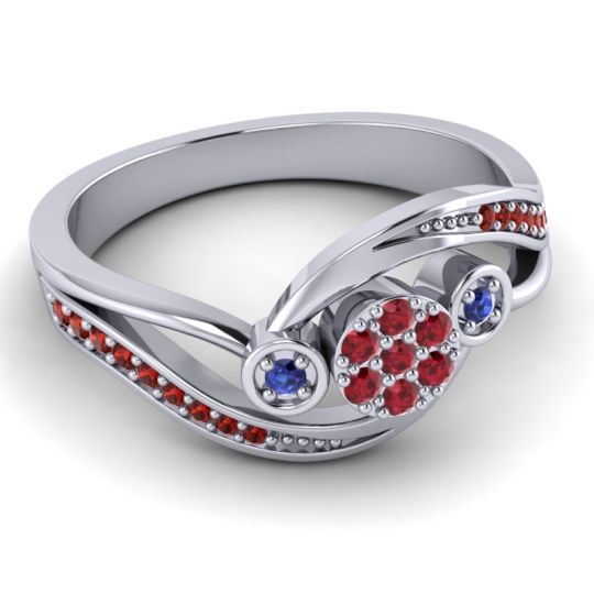 Simple Floral Pave Bypass Caya Ring