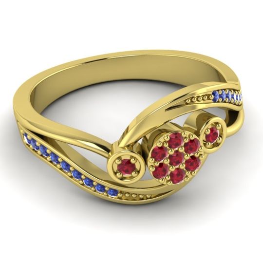 Simple Floral Pave Bypass Caya Ring