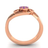 Simple Floral Pave Bypass Caya Ring