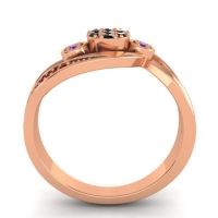 Simple Floral Pave Bypass Caya Ring