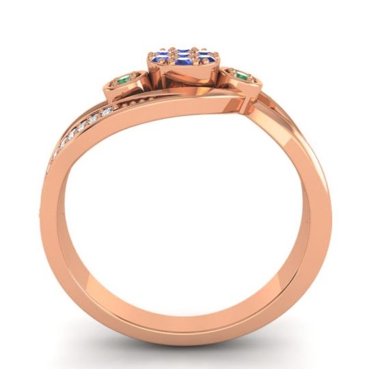 Simple Floral Pave Bypass Caya Ring