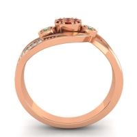 Simple Floral Pave Bypass Caya Ring