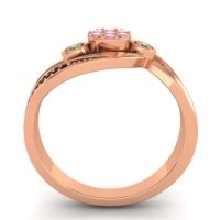 Simple Floral Pave Bypass Caya Ring