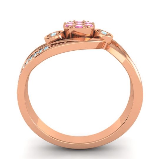 Simple Floral Pave Bypass Caya Ring