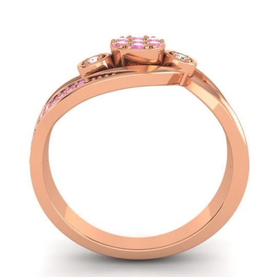 Simple Floral Pave Bypass Caya Ring