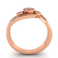Simple Floral Pave Bypass Caya Ring