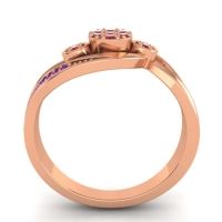 Simple Floral Pave Bypass Caya Ring