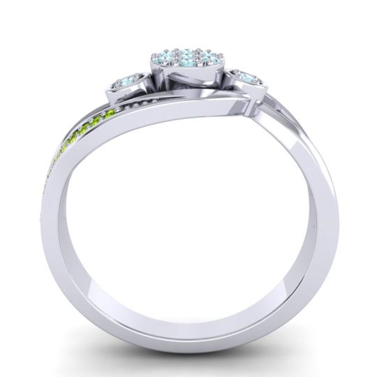 Simple Floral Pave Bypass Caya Ring