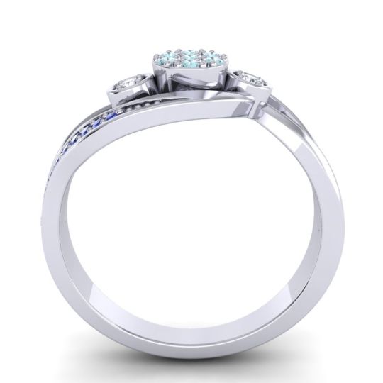 Simple Floral Pave Bypass Caya Ring