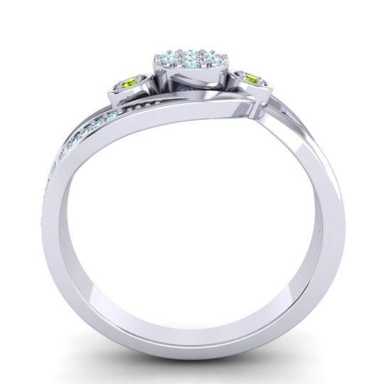 Simple Floral Pave Bypass Caya Ring