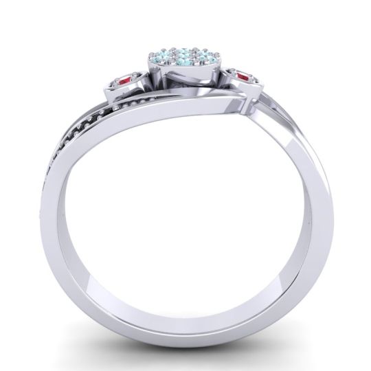 Simple Floral Pave Bypass Caya Ring