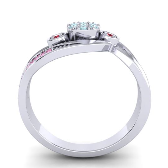 Simple Floral Pave Bypass Caya Ring