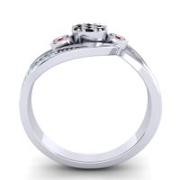 Simple Floral Pave Bypass Caya Ring