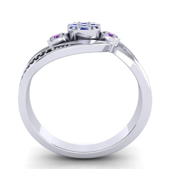 Simple Floral Pave Bypass Caya Ring