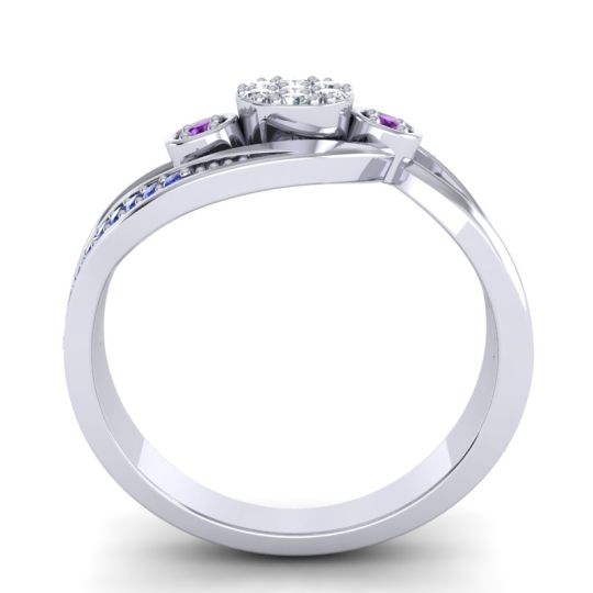 Simple Floral Pave Bypass Caya Ring