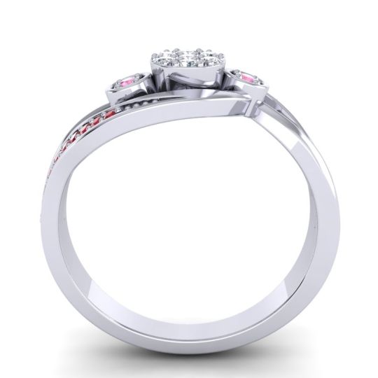 Simple Floral Pave Bypass Caya Ring