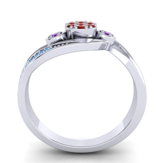 Simple Floral Pave Bypass Caya Ring