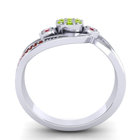 Simple Floral Pave Bypass Caya Ring