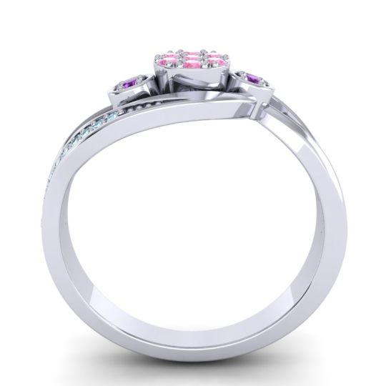 Simple Floral Pave Bypass Caya Ring