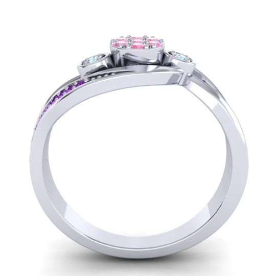 Simple Floral Pave Bypass Caya Ring