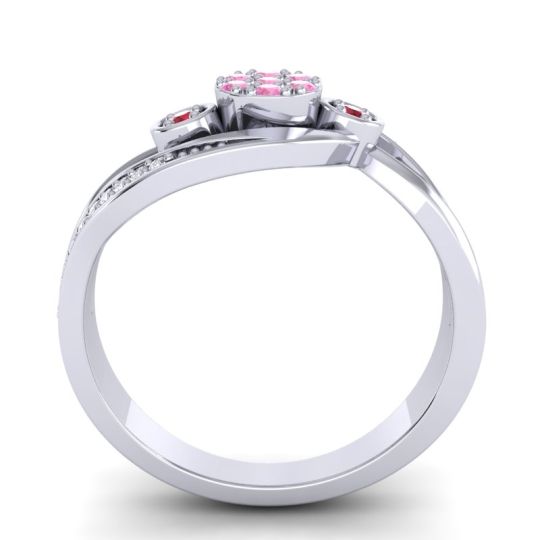 Simple Floral Pave Bypass Caya Ring