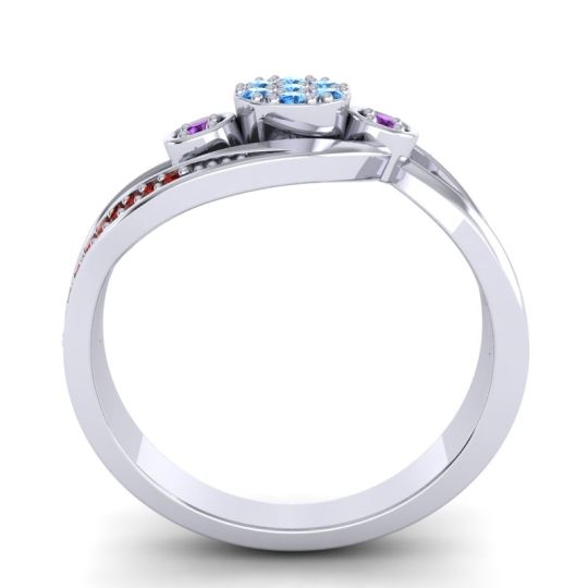 Simple Floral Pave Bypass Caya Ring