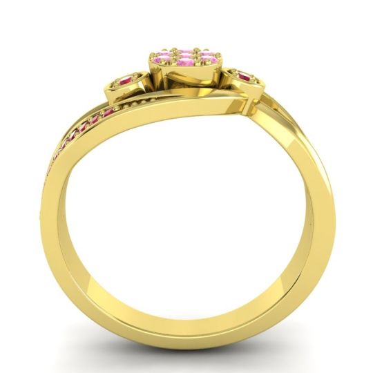 Simple Floral Pave Bypass Caya Ring