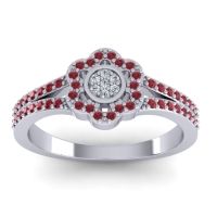 Statement Floral Pave Madhavi Ring