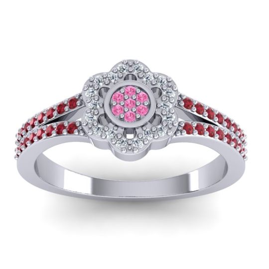 Statement Floral Pave Madhavi Ring