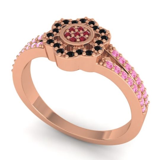 Statement Floral Pave Madhavi Ring
