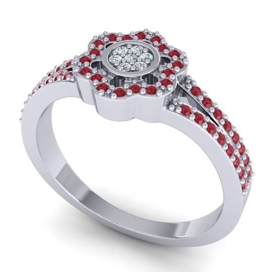 Statement Floral Pave Madhavi Ring
