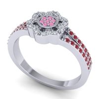 Statement Floral Pave Madhavi Ring