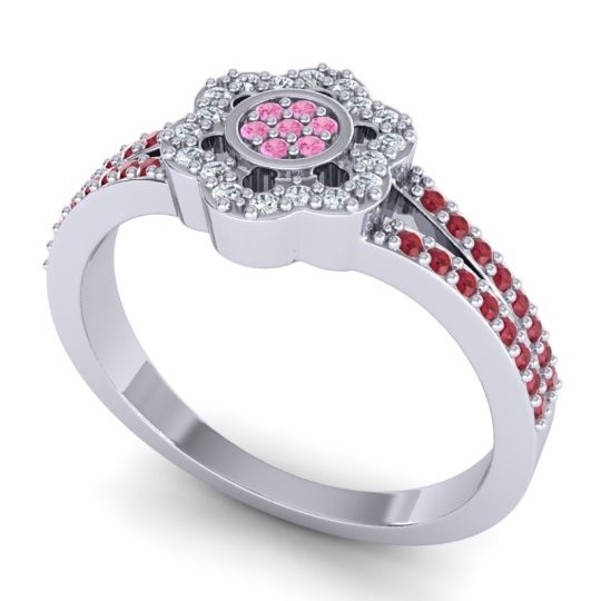 Statement Floral Pave Madhavi Ring