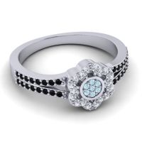 Statement Floral Pave Madhavi Ring