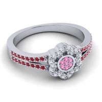 Statement Floral Pave Madhavi Ring