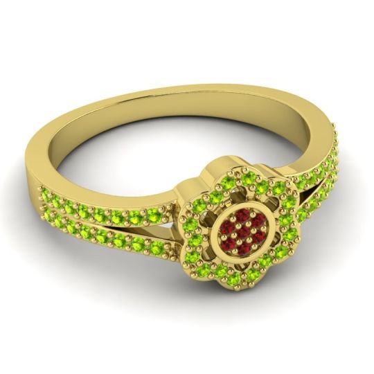 Statement Floral Pave Madhavi Ring
