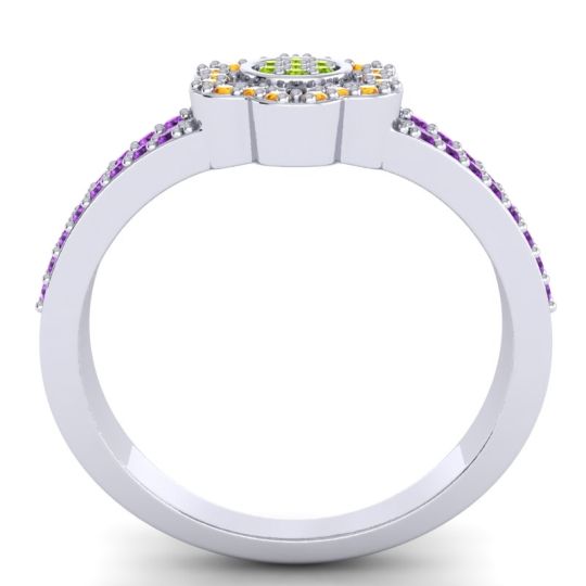 Statement Floral Pave Madhavi Ring