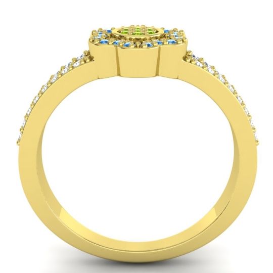 Statement Floral Pave Madhavi Ring