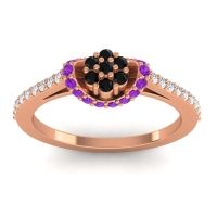 Petite Floral Pave Pupsagiri Ring