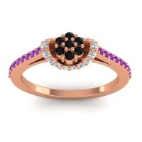 Petite Floral Pave Pupsagiri Ring