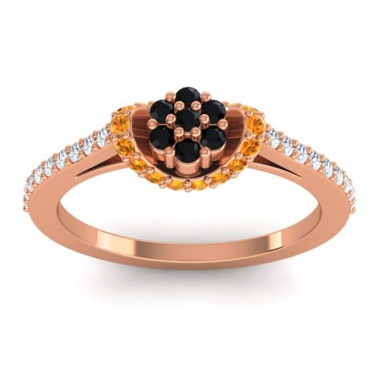 Petite Floral Pave Pupsagiri Ring