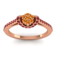 Petite Floral Pave Pupsagiri Ring