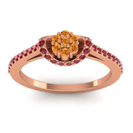 Petite Floral Pave Pupsagiri Ring