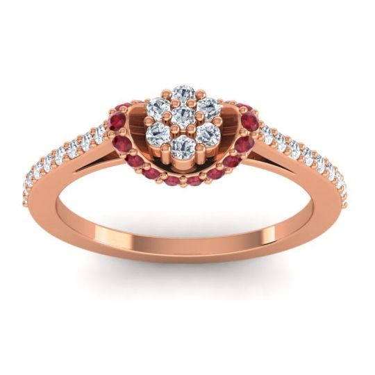 Petite Floral Pave Pupsagiri Ring