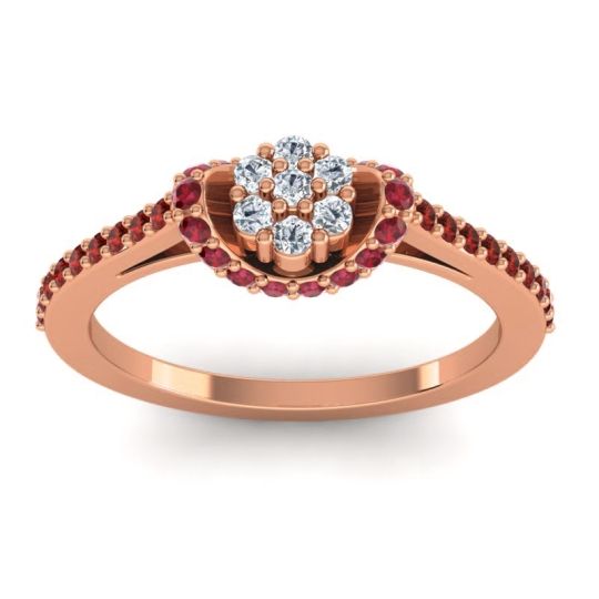 Petite Floral Pave Pupsagiri Ring